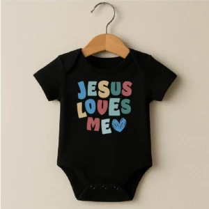 Jesus Loves Me - Premium Babygrow