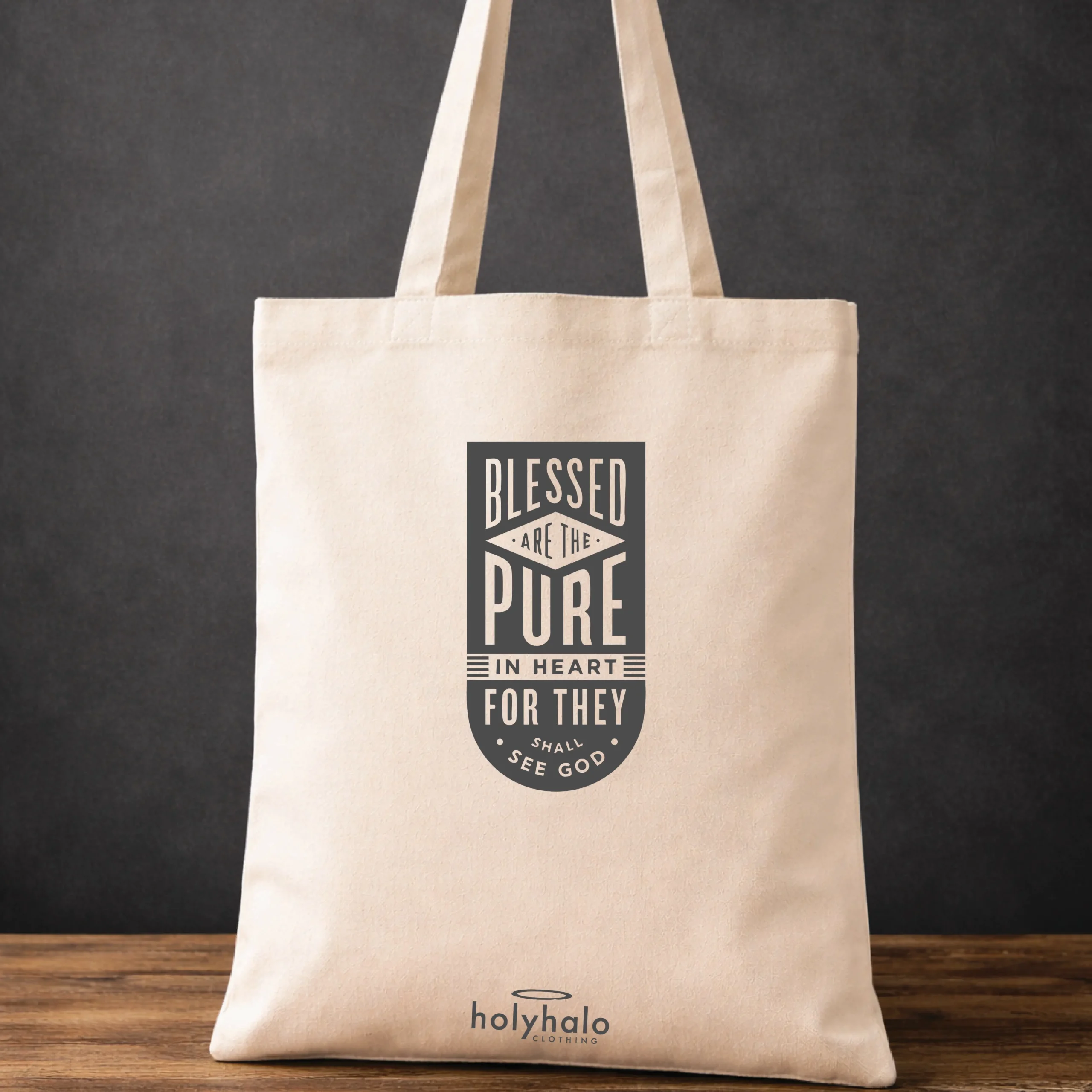 Blessed Are The Pure - Bible Tote Bag