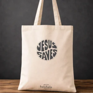 Jesus Saves - Bible Tote Bag