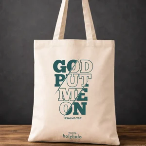 God Put Me On - Bible Tote Bag