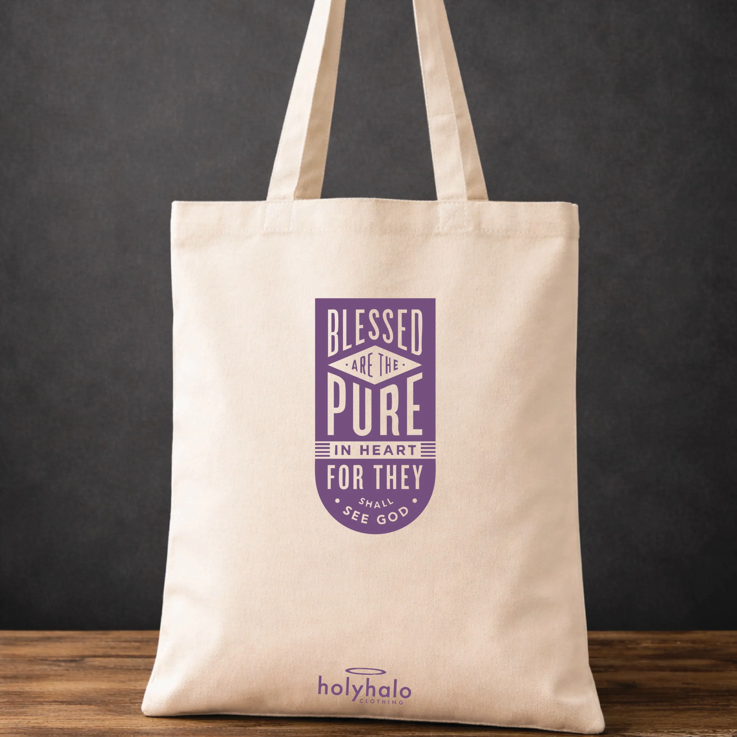 Blessed Are The Pure - Bible Tote Bag - Image 3